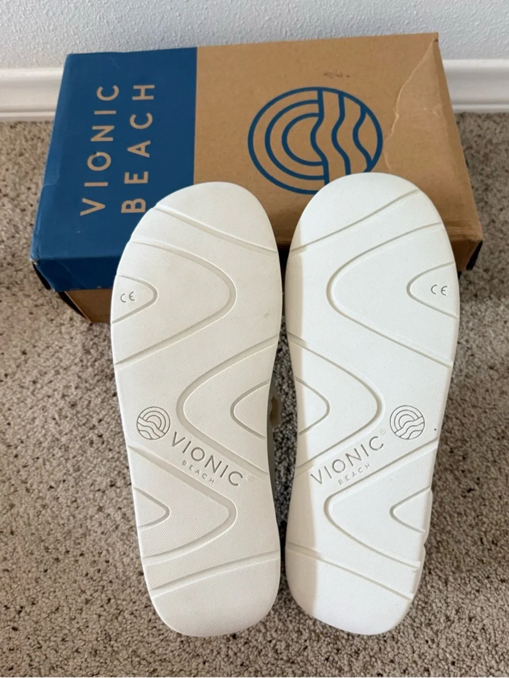 Vionic White Canvas Slip-On Moccasins - Picture 5 of 5